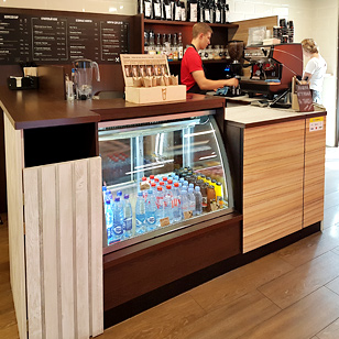 Кофе с собой Craft Coffee Bar. Торговая мебель для кофеен и островков кофе